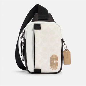 Coach Edge L Pack Crossbody In Colorblock Signature Canvas